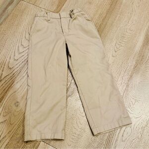 Flynn O’Hara Kids uniform ajustable waist khaki Tan Pants size 5